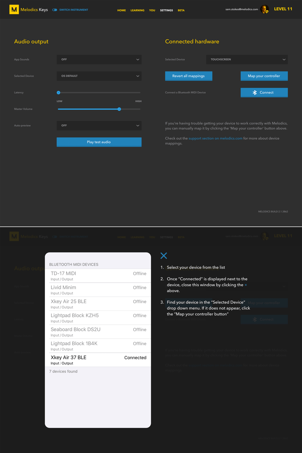 Melodics for ipad