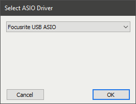 focusrite usb asio driver mixer