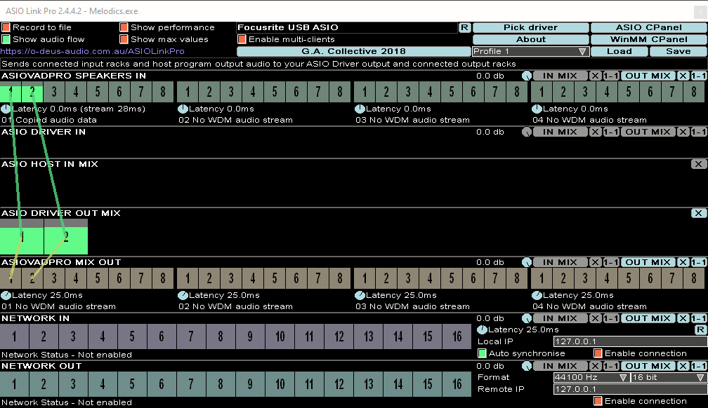 Link pro settings