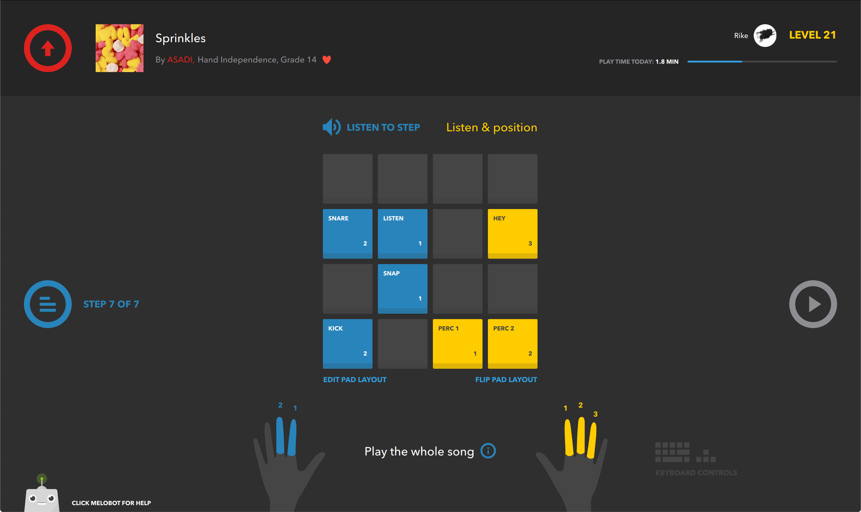 melodics pad controller